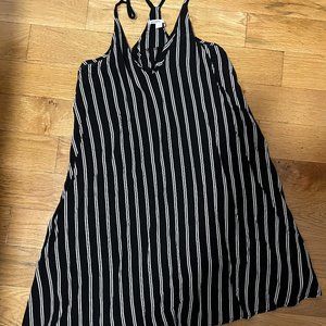 Black and White Striped Dress